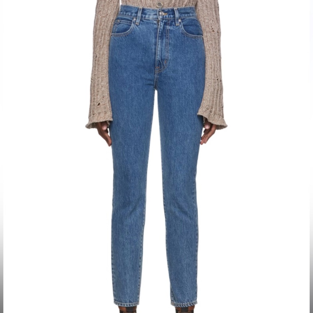 SLVRLAKE Denim Beatnik Ankle Skinny Straight Leg High Waisted Jeans Revolve
